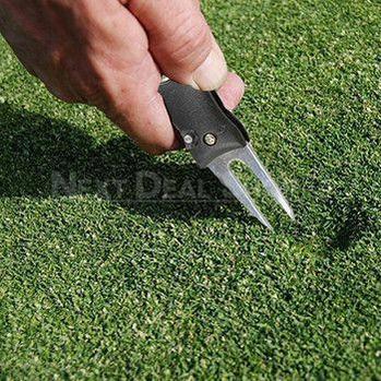 Playful Novelty Golf-Stainless Steel Foldable Divot Repair Tool