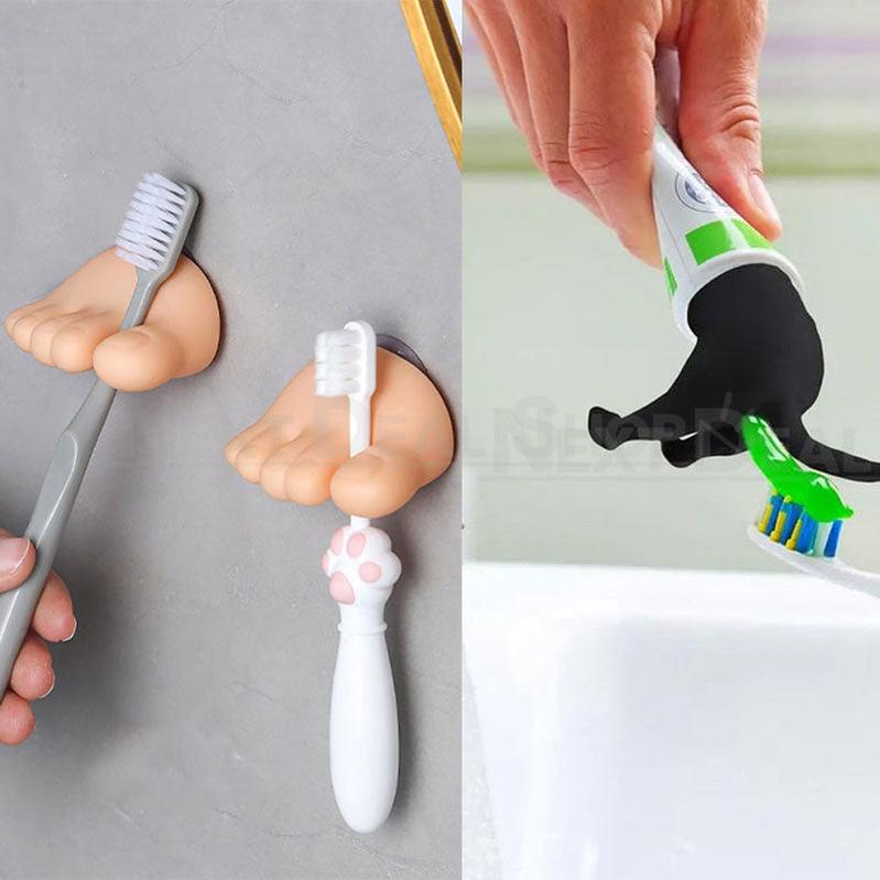 Playful Novelty Pooping Dog Butt Toothpaste Topper - Funny Bathroom Accessory