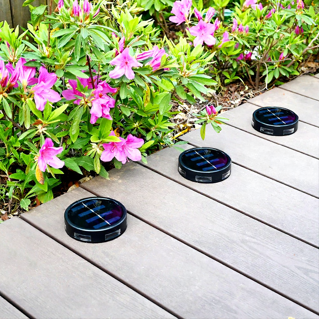 Solar Powered Decorative Ground Light - Weatherproof Outdoor Yard Garden Pathway Decor Lighting