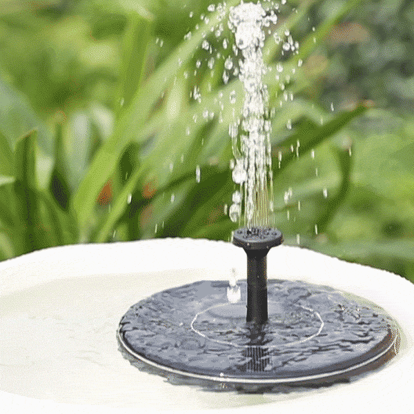 Solar‑Powered Easy Bird Fountain Kit - Home Yard Patio Outdoor Backyard Bird Water Feature Decor