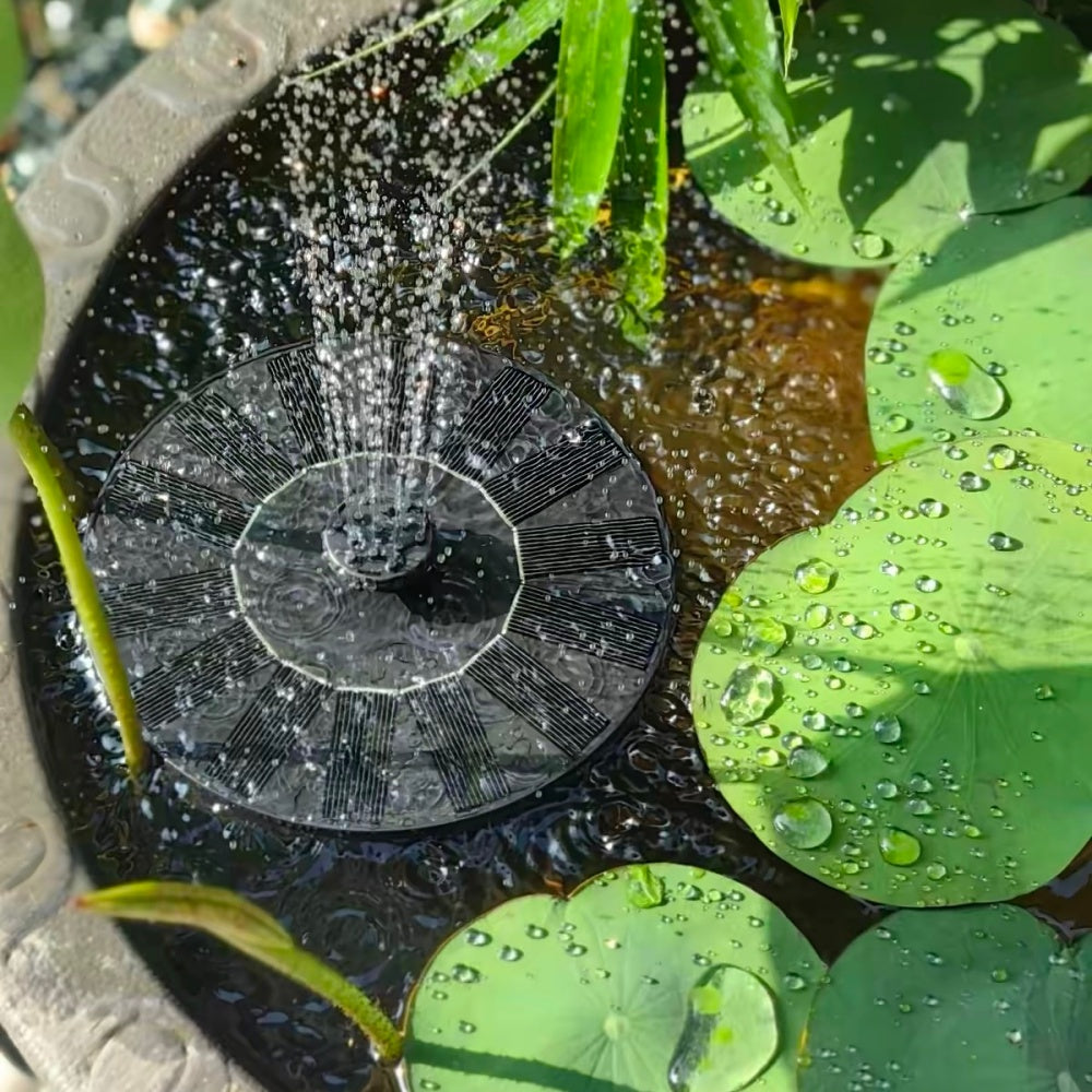 Solar‑Powered Easy Bird Fountain Kit - Home Yard Patio Outdoor Backyard Bird Water Feature Decor